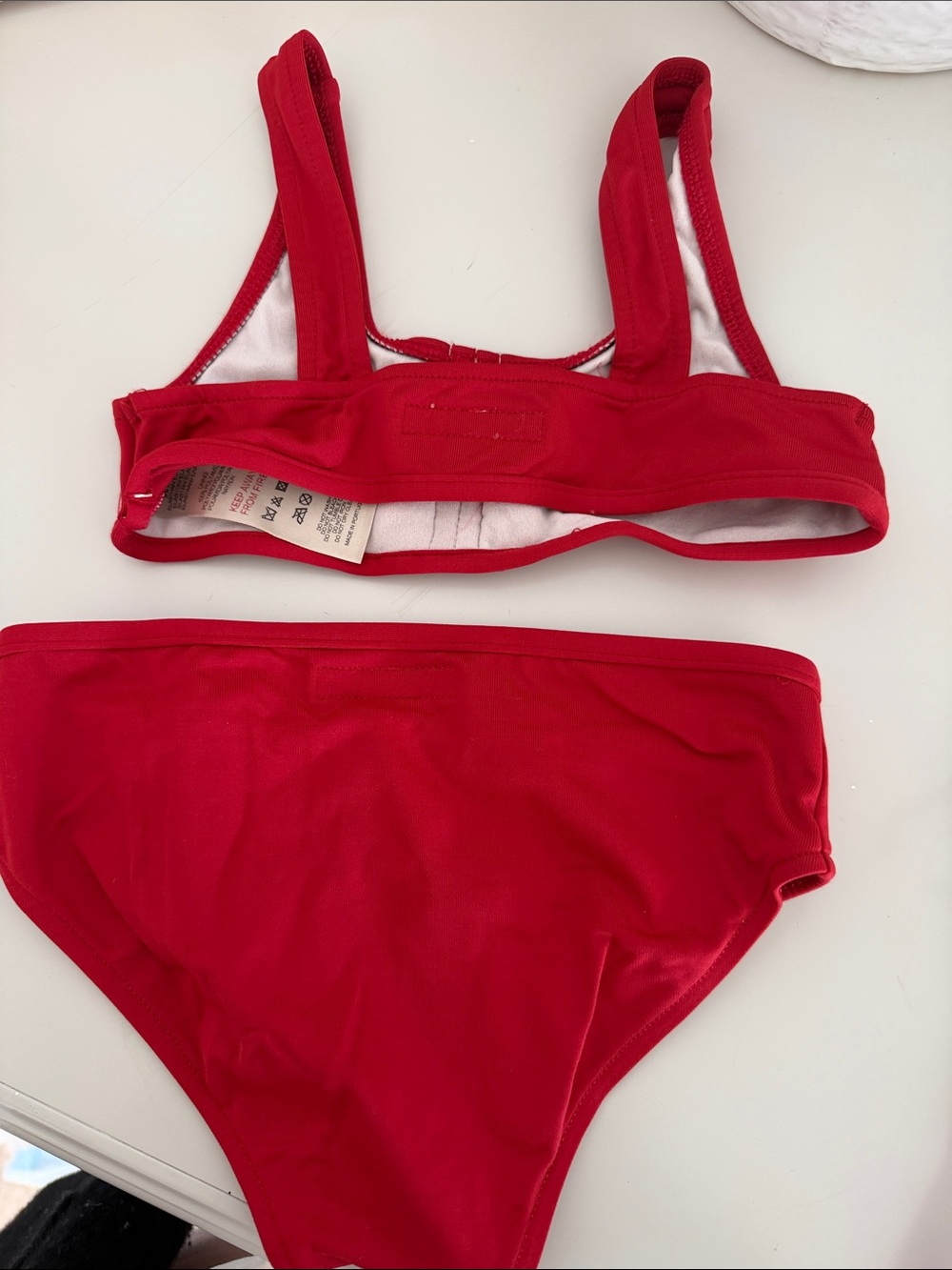 Burberry Red Ruffle-Front Bikini Set - Picture 4 of 4